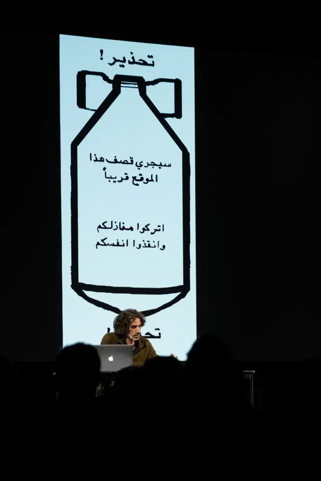 Shot from movie Before Falling Seek the Assistance of Your Cane by Rabih Mrou&eacute;