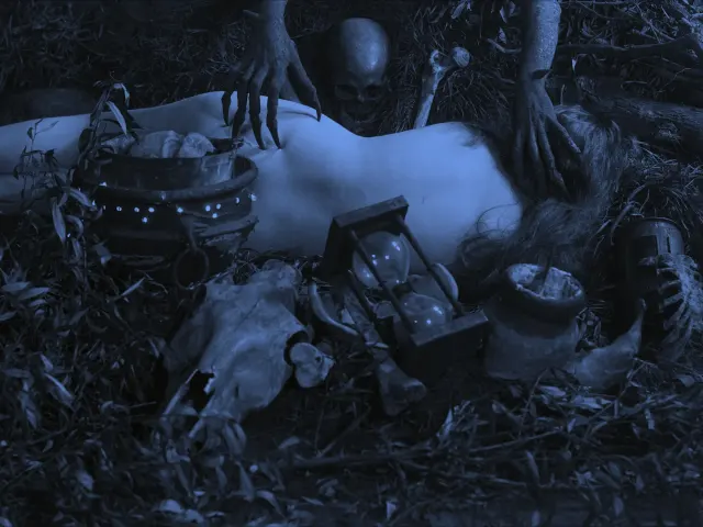 Shot from movie H&auml;xan by Benjamin Christensen
