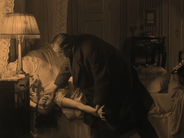 Shot from movie H&auml;xan by Benjamin Christensen
